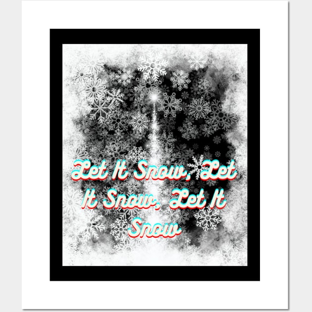 The Magic of Snowflakes Wall Art by Tee Trendz